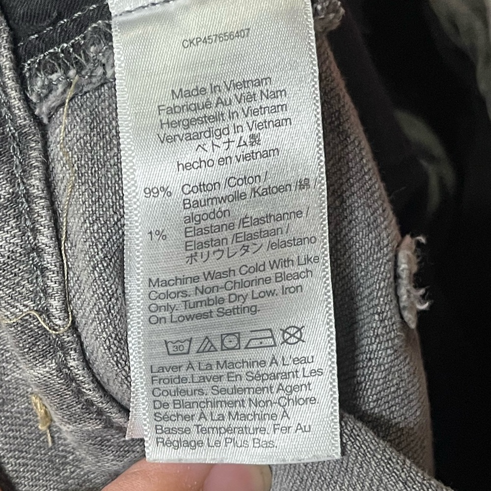 Madewell Gray Slim‎ Demi-Boot Jeans 26 | High-Rise Straight Flare Brookford Wash - Picture 8 of 8